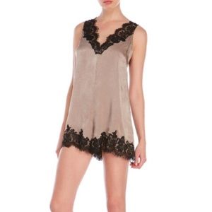 Lacey Silk Romper | Lush | NWT